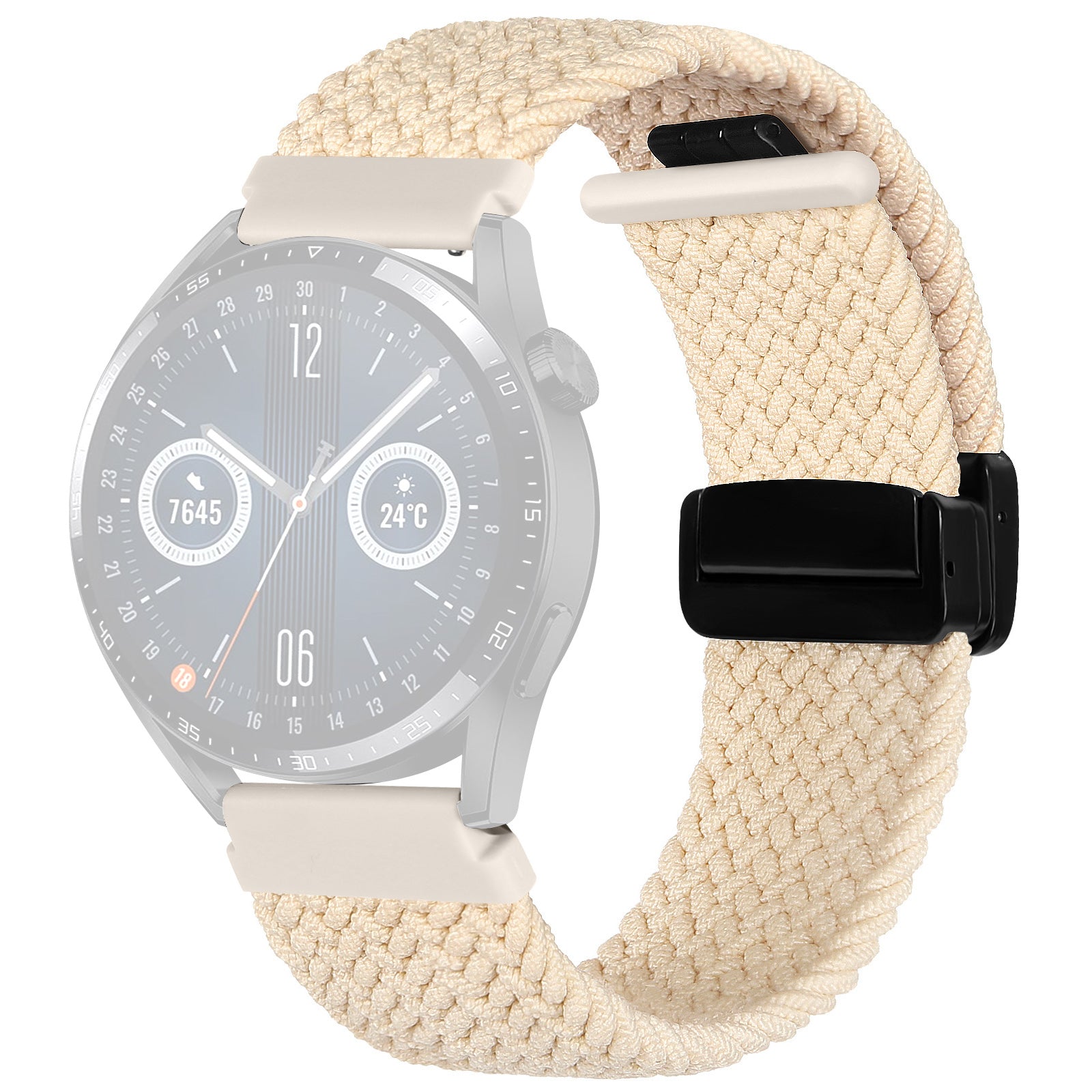 Nylon Watch Bands for Garmin vivomove Trend Style Luxe 20mm Folding Buckle Adjustable Braided Strap Nylon Watch Bands for Garmin vivomove Trend Style Luxe 20mm Folding Buckle Adjustable Braided Strap